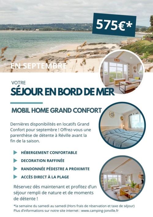 Mobil Home Grand Confort : Quelques disponibilit&eacute;s !! Faites vite!!!